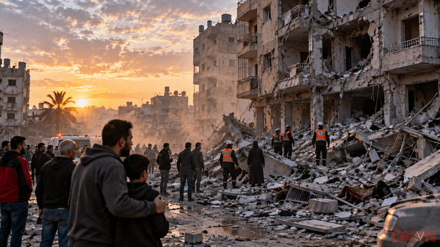 Năm người thiệt mạng trong cuộc không kích ở Gaza City: Lệnh ngừng bắn tiếp tục đối mặt những thử thách khó hóa giải