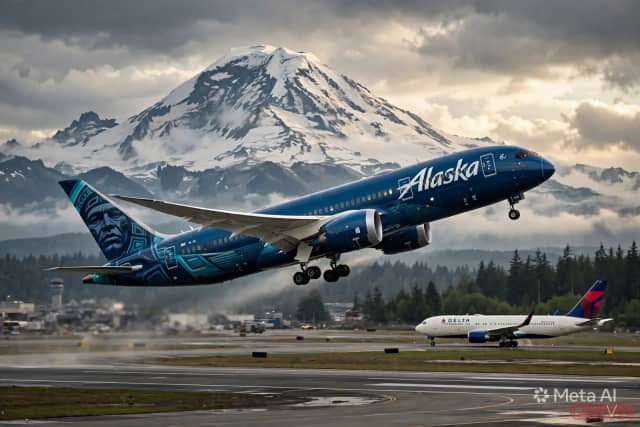 Alaska Airlines đưa cuộc chiến giành Seattle kéo dài một thập kỷ với Delta ra quốc tế, đặt cược vào khách hạng sang để thu hẹp khoảng cách lợi nhuận