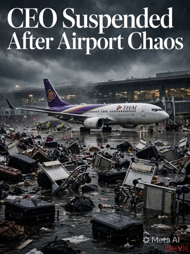 Thai Airways đình chỉ CEO sau cảnh hỗn loạn hành lý tại sân bay Suvarnabhumi trong trận lụt lịch sử ở Bangkok