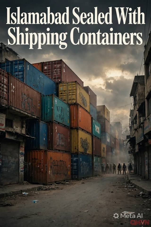 Pakistan dựng hơn 1.000 container chặn đường thủ đô Islamabad trước cuộc tuần hành ủng hộ cựu Thủ tướng Imran Khan