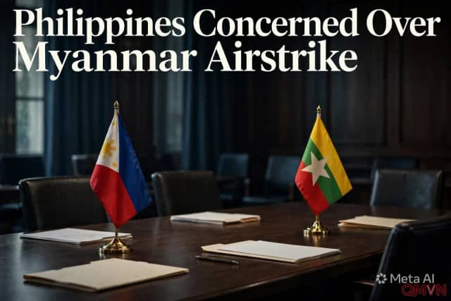 Philippines, Chủ tịch ASEAN, bày tỏ quan ngại sau vụ không kích làm 50 người chết ở bang Rakhine của Myanmar