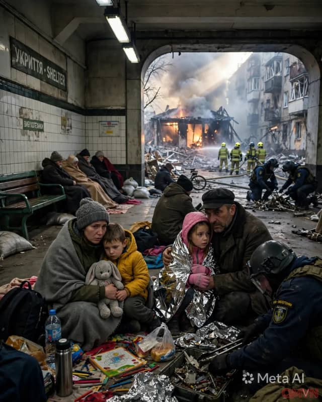 Tên lửa Nga dội xuống Ukraine đúng ngày sinh nhật thứ 74 của Putin, một khu chung cư ở Pryluky đổ sập, ít nhất 15 dân thường thiệt mạng