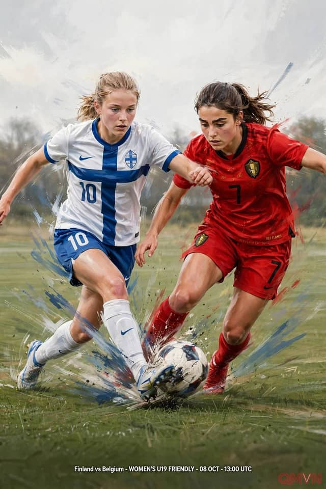 Phần Lan U19 Nữ đấu Bỉ U19 Nữ: trận đầu trong hai trận giao hữu trước vòng loại châu Âu với Bồ Đào Nha, Thụy Điển và Thổ Nhĩ Kỳ