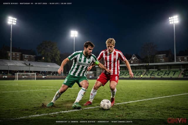 Dordrecht vs Emmen: Hàng thủ thủng 24 bàn đối đầu ứng viên top 4 xa nhà yếu ớt, hứa hẹn cơn mưa bàn thắng ở vòng 10 Eerste Divisie