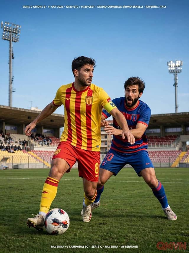 Ravenna đối đầu Campobasso tại Serie C: Trận chiến nảy lửa tranh vé play-off thăng hạng trên thánh địa Stadio Bruno Benelli