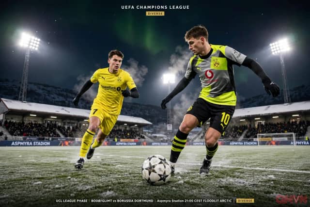FK Bodø/Glimt vs Borussia Dortmund: Cực Quang Aspmyra Thách Thức Bão Vàng Vùng Ruhr Tại Đấu Trường Đỉnh Cao UEFA Champions League