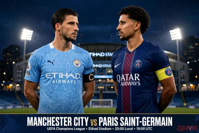 Manchester City vs Paris Saint-Germain: Đại Chiến Vương Quyền Tại Etihad Khẳng Định Vị Thế UEFA Champions League