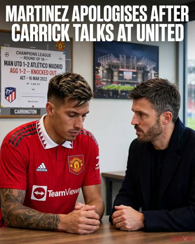 Trung vệ Lisandro Martinez chính thức xin lỗi ban lãnh đạo Manchester United sau cuộc họp kín với huấn luyện viên Michael Carrick