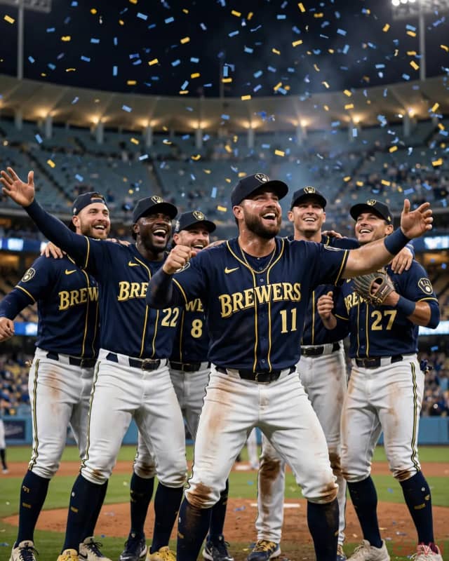 Sau 44 năm chờ đợi, Milwaukee Brewers quét sạch nhà vua Los Angeles Dodgers để trở lại World Series trong một cuộc lội ngược dòng đầy cảm xúc
