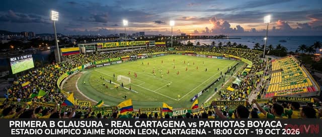 Real Cartagena vs Patriotas: Trận đấu sinh tử ở Jaime Morón León, chủ nhà phá dớp đối đầu để giữ giấc mơ thăng hạng, đội khách cần ba điểm để giành vé