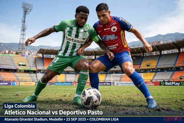 Atlético Nacional vs Deportivo Pasto: Cơ hội chiếm ngôi đầu Liga BetPlay cho đội chủ nhà trước đội bét bảng vừa thay tướng