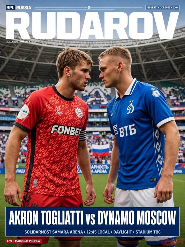 FC Akron Togliatti đại chiến Dinamo Moscow tại VĐQG Nga: Hiện tượng mới nổi đối đầu tham vọng xưng vương thủ đô