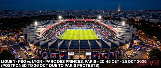 PSG vs Lyon: Đại chiến ngôi đầu Ligue 1 bị dời sang thứ Hai, PSG mất Dembélé, Kvaratskhelia và Marquinhos trước đội đầu bảng