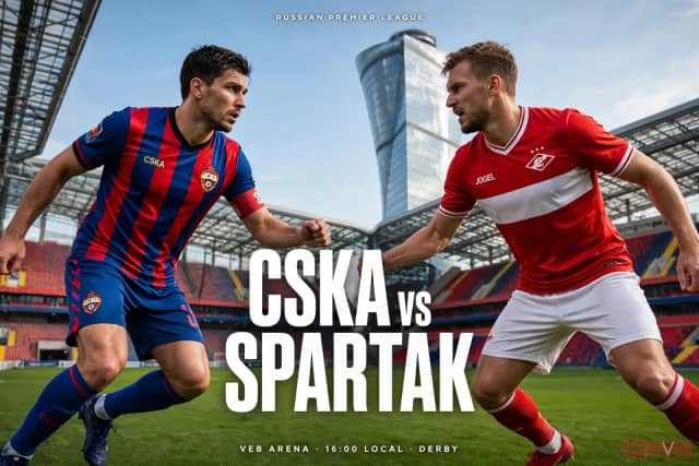 CSKA vs Spartak: Derby Moscow nảy lửa tại VEB Arena, hai đội trong top 4 chỉ cách nhau một điểm, CSKA vắng Akinfeev và Gondu
