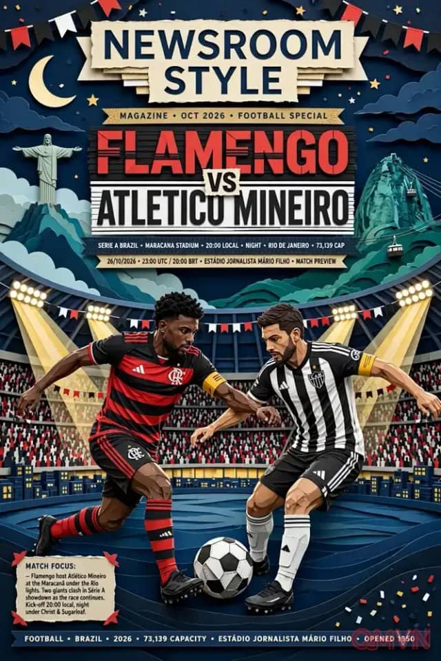 Flamengo đại chiến Atletico Mineiro tại VĐQG Brazil: Siêu kinh điển Maracana rực lửa định đoạt ngai vàng Samba