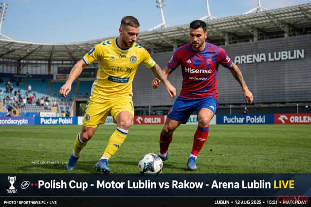 Motor Lublin đại chiến Raków Częstochowa tại Cúp Quốc gia Ba Lan: Chảo lửa Arena Lublin thử lửa thế lực hàng đầu Ekstraklasa