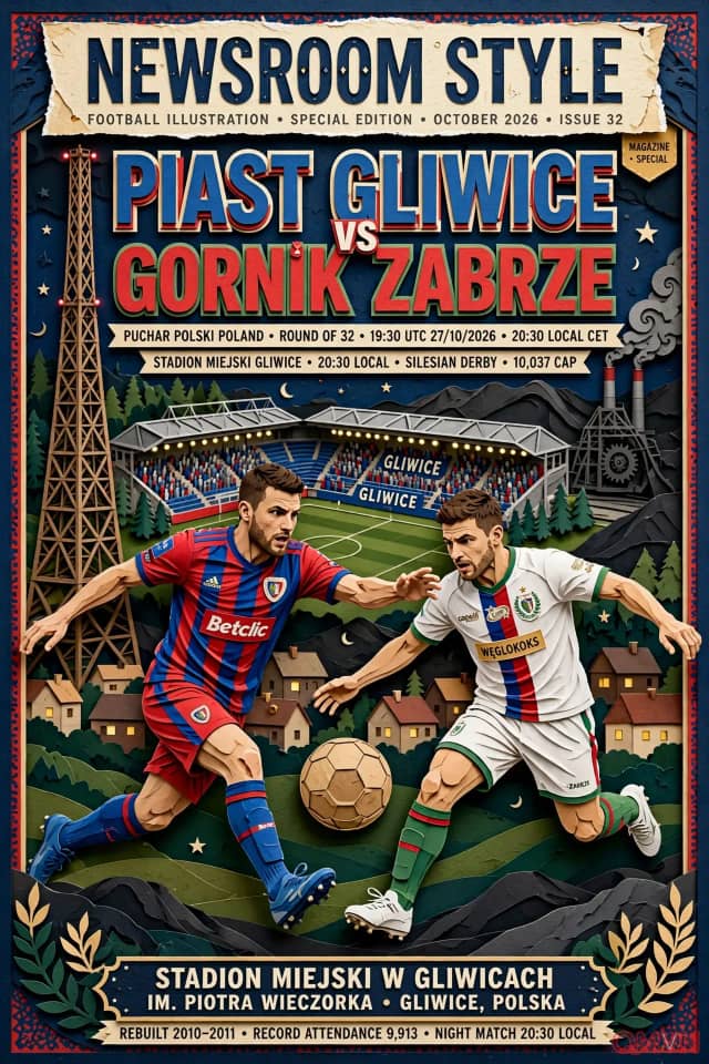 Piast Gliwice đại chiến Górnik Zabrze tại Cúp Quốc gia Ba Lan: Derby vùng Silesia rực lửa định đoạt vé đi tiếp