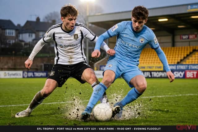 Port Vale – Man City U21: Trận chung kết bảng D EFL Trophy tại Vale Park, chủ nhà chắc chắn bên hàng thủ đối đầu dàn sao trẻ ghi 17 bàn sau sáu trận của Man City