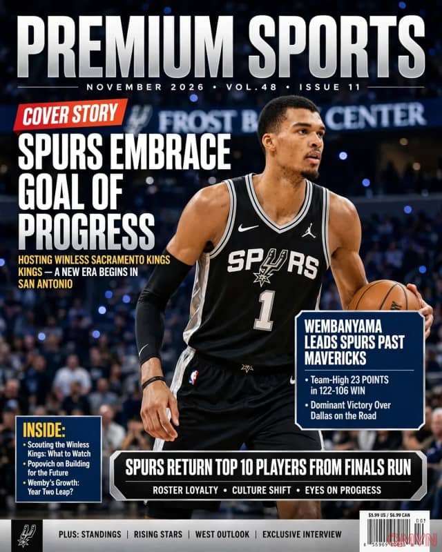 San Antonio Spurs đặt mục tiêu tiến bộ từng trận khi tiếp đón Sacramento Kings chưa biết thắng