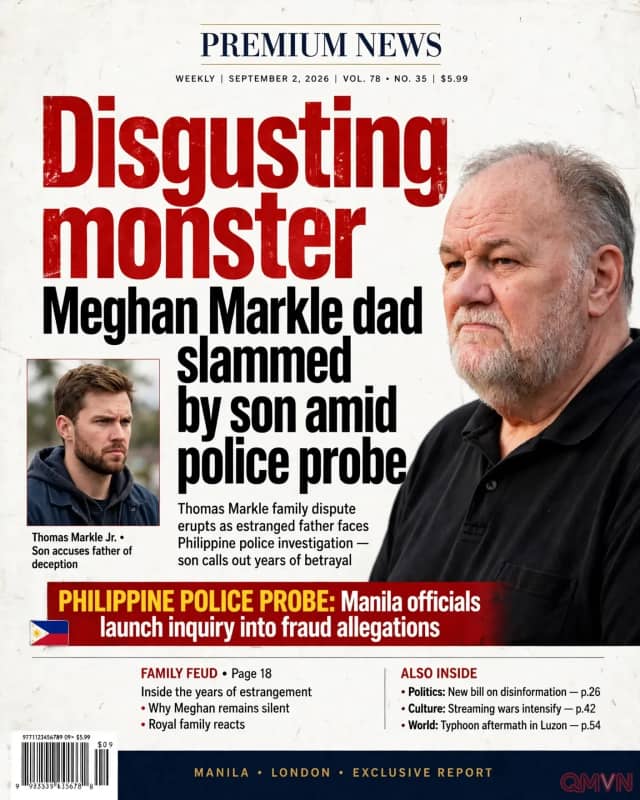 Anh trai cùng cha khác mẹ của Meghan Markle giao đồ đạc của cha cho cảnh sát Philippines, gọi ông là “con quái vật”