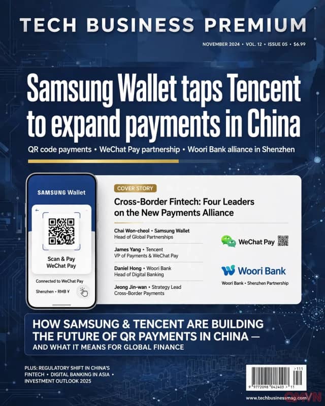 Samsung Wallet bắt tay Tencent, cho phép người dùng Hàn Quốc thanh toán bằng mã QR tại Trung Quốc