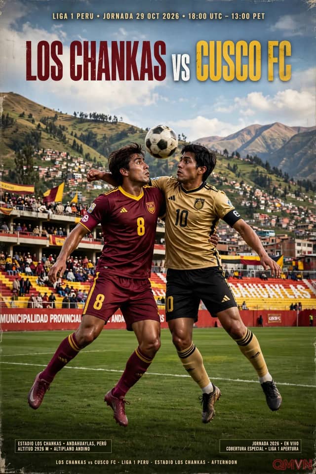Los Chankas vs Cusco FC: đội á quân Apertura đang sa sút ở Clausura tiếp đón Cusco FC vừa hạ Sporting Cristal trong màn so tài giữa hai đội bóng vùng cao Andes ở Liga 1 Peru