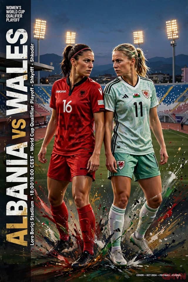 Albania nữ vs Wales nữ: Thử thách sinh tử tại Shkodër trong cuộc chiến giành vé play-off World Cup