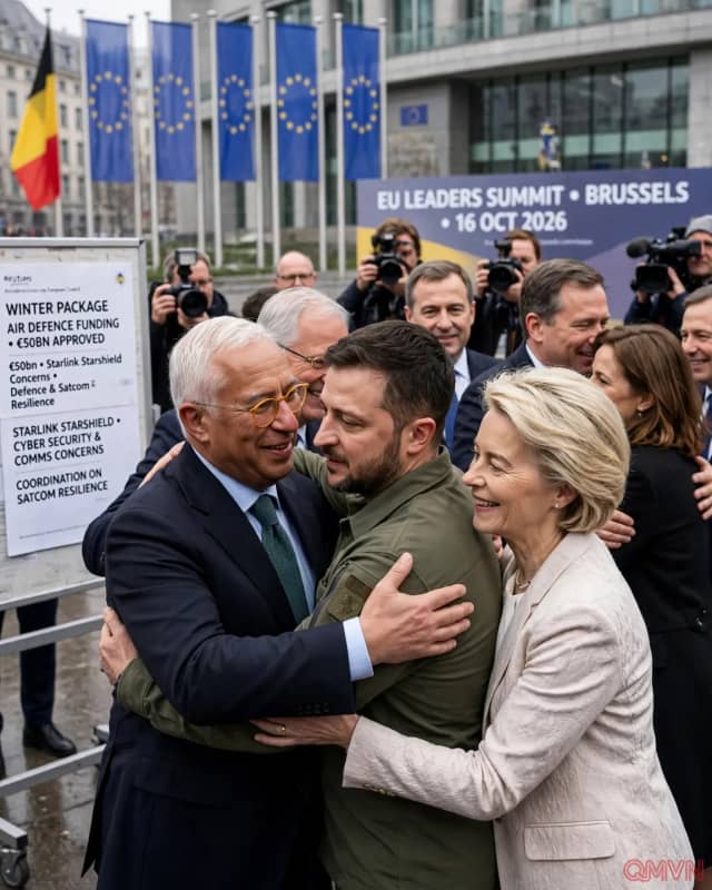 Lãnh đạo EU sát cánh cùng Tổng thống Zelensky tại Brussels khi ông Trump gọi các đòn tấn công nhà máy lọc dầu Nga của Ukraine là “đáng hổ thẹn”