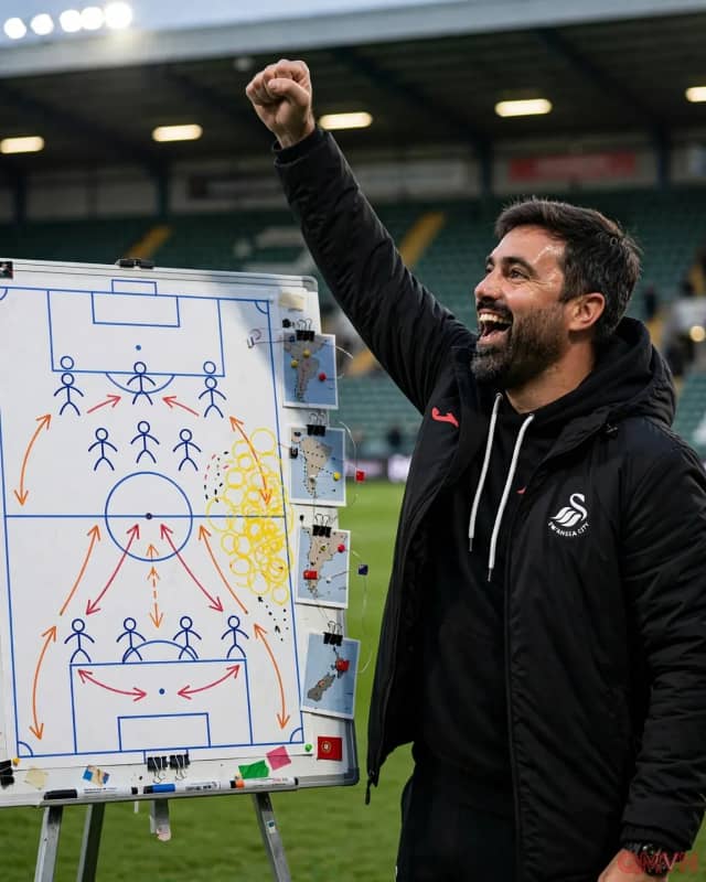 Chiến lược gia Vitor Matos kế thừa tinh hoa của Jurgen Klopp đưa Swansea ngự trị đỉnh bảng giải hạng nhất Anh