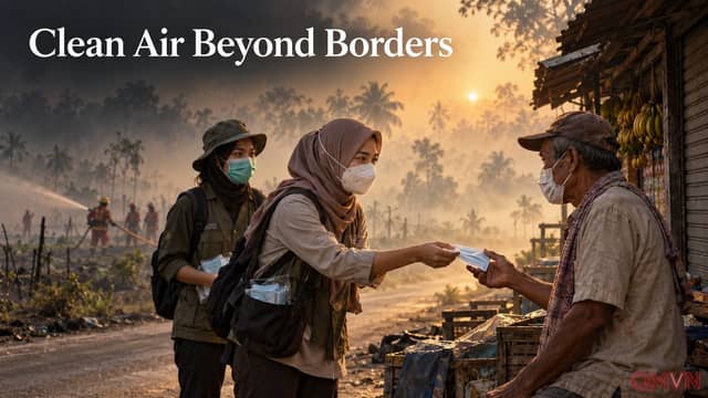 Khói mù Indonesia vượt biên giới và lời cảnh báo của Prabowo giữa khát vọng được thở sạch