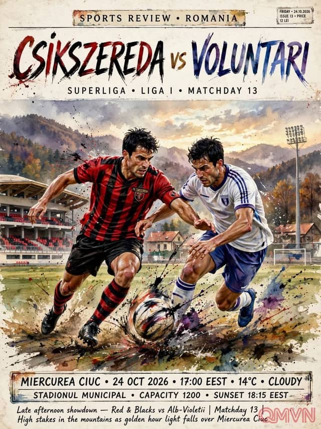 FK Csikszereda vs Voluntari: Đại chiến đáy bảng Superliga, chủ nhà khát khao chiến thắng đầu tiên trước đối thủ thua cả năm trận sân khách