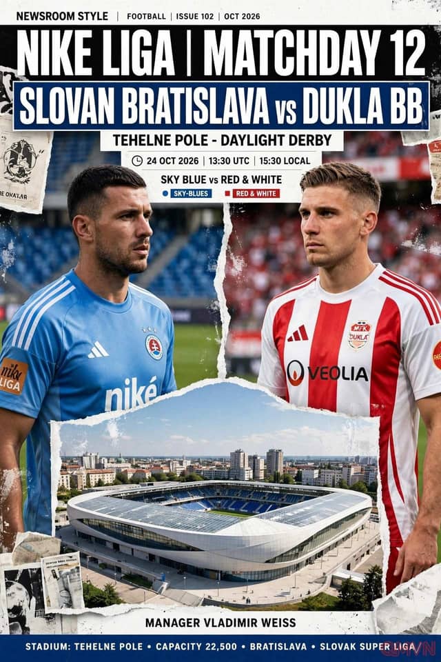 Slovan Bratislava vs Dukla Banská Bystrica: Nhà vô địch Slovakia tìm lại niềm vui sau cú sốc Champions League trước đối thủ đang thăng hoa