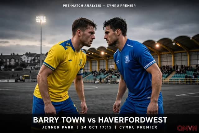 Barry Town vs Haverfordwest County: Chủ nhà bảo vệ vị trí top 6 tại Jenner Park, đội khách khát điểm để thoát nhóm cuối Cymru Premier