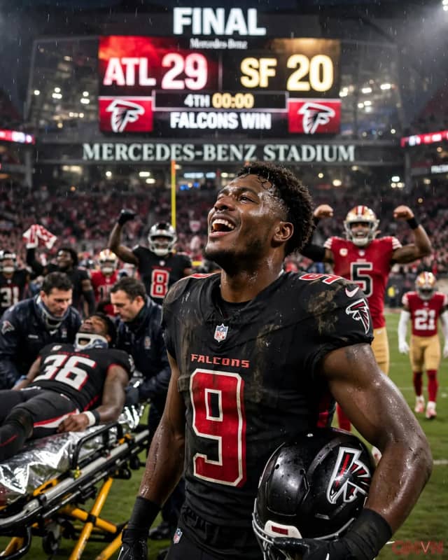 Atlanta Falcons tận dụng những khoảnh khắc then chốt, trao cho San Francisco 49ers thất bại đầu tiên của mùa giải NFL