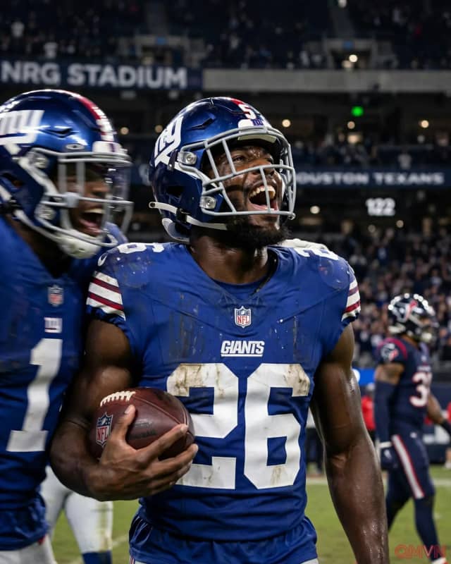 Giants đánh bại Texans trong hiệp phụ nhờ pha touchdown quyết định của Devin Singletary tại Mỹ