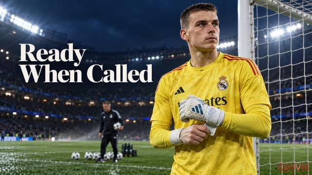 Courtois vắng El Clasico vì cúm và cơ hội của Lunin làm rõ giá trị chiều sâu Real Madrid
