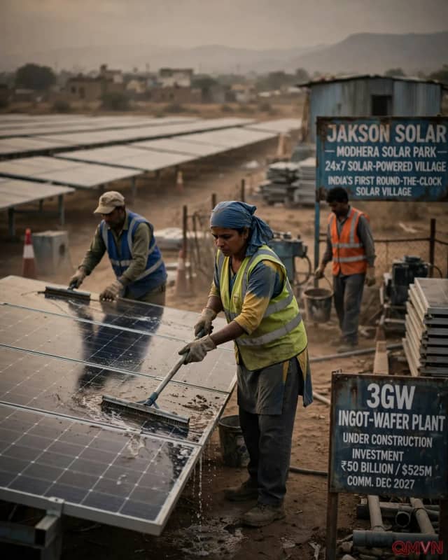 Tập đoàn Jakson Solar của Ấn Độ đầu tư 525 triệu USD xây dựng nhà máy tế bào quang điện và thỏi silic tại Ấn Độ