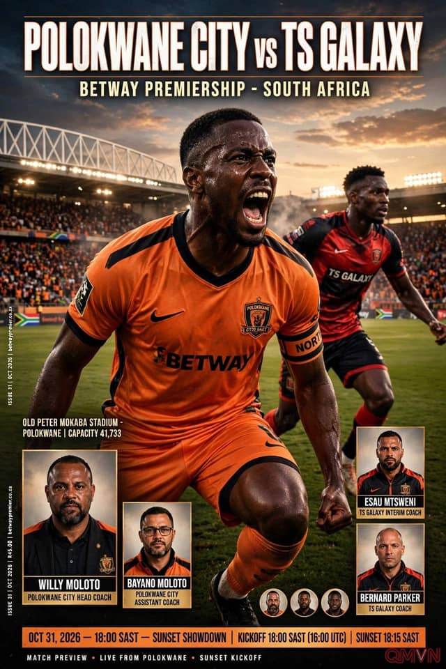 Polokwane City tiếp TS Galaxy: Cuộc chiến của hai đội bóng khủng hoảng tại Old Peter Mokaba, ai sẽ thoát khỏi chuỗi ngày đen tối?
