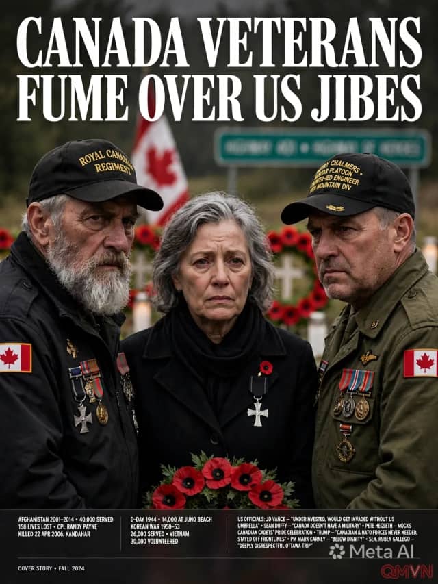 Cựu binh Canada phẫn nộ trước những lời chế giễu quân đội nước mình từ ông Trump và các đồng minh