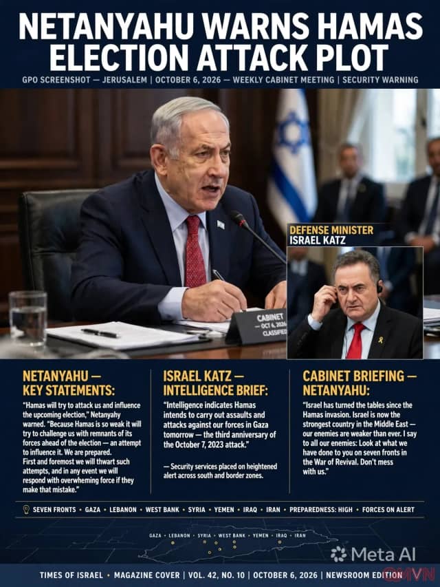 Thủ tướng Netanyahu cảnh báo Hamas sẽ tìm cách tấn công nhằm tác động tới cuộc bầu cử Israel