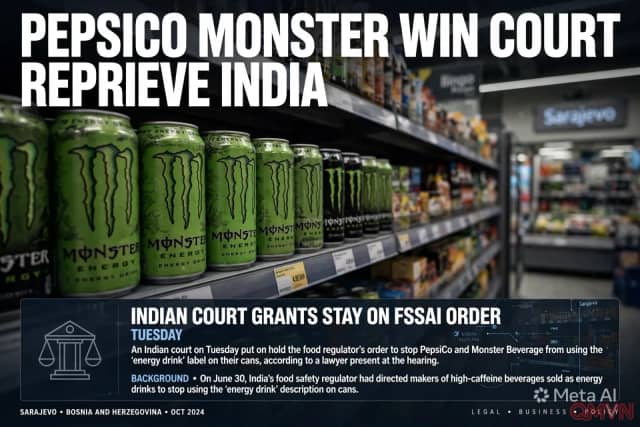 Tòa án Ấn Độ tạm đình chỉ lệnh cấm PepsiCo và Monster dùng nhãn “nước tăng lực”