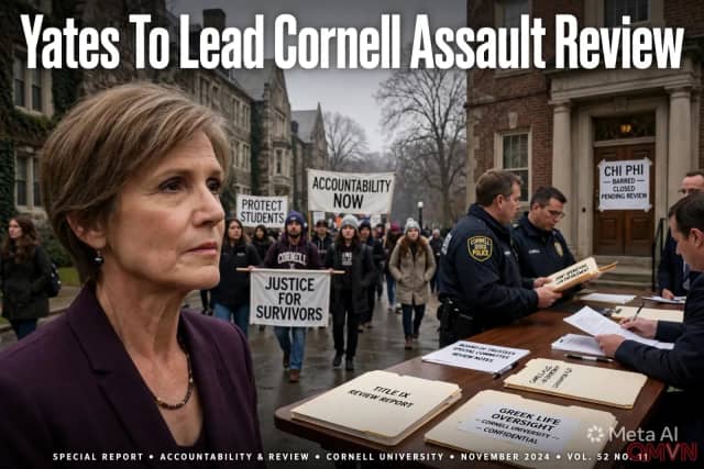 Cựu quyền Bộ trưởng Tư pháp Mỹ Sally Yates dẫn dắt cuộc rà soát độc lập vụ cáo buộc hiếp dâm tại Đại học Cornell