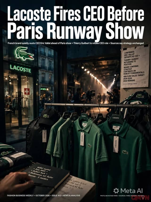 Lacoste lặng lẽ sa thải CEO Éric Vallat trước show diễn Paris, thương hiệu cá sấu quay về người cũ giữa hành trình lên cao cấp