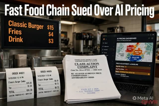 McDonald’s bị kiện vì bị cáo buộc dùng công cụ AI định giá cho các cửa hàng nhượng quyền, đẩy giá thực đơn tại Mỹ tăng cao