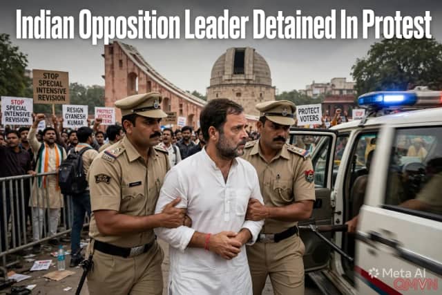 Lãnh đạo đối lập Ấn Độ Rahul Gandhi bị tạm giữ khi biểu tình đòi Chánh Ủy viên Bầu cử từ chức vì cuộc rà soát danh sách cử tri