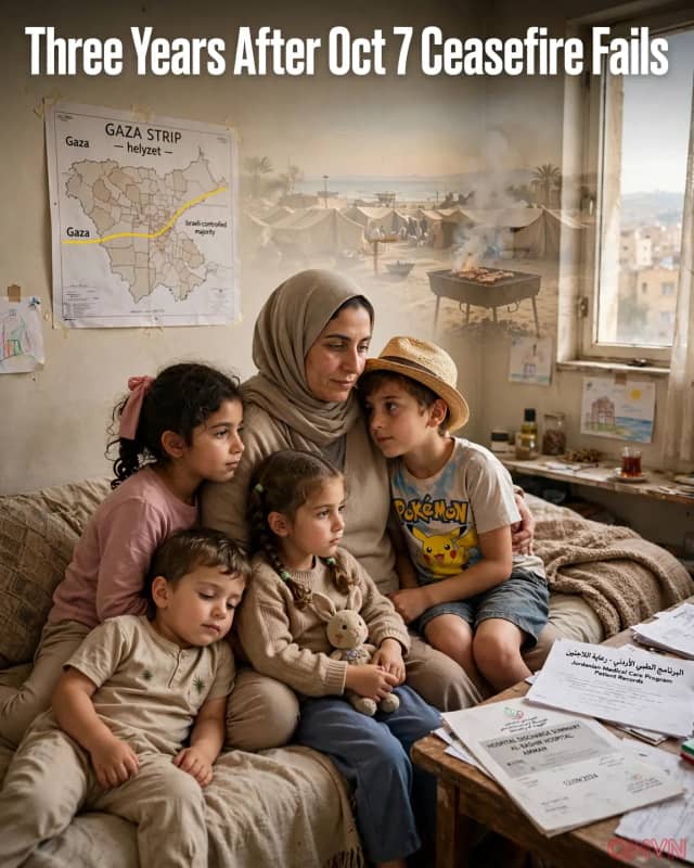 Ba năm sau ngày 7/10, không kích của Israel ở Gaza vẫn tiếp diễn: câu chuyện của một gia đình tan vỡ giữa “lệnh ngừng bắn trên danh nghĩa”