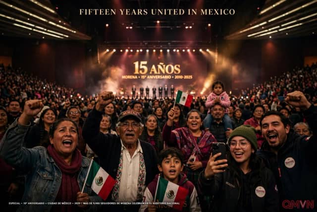 Đảng cầm quyền Morena ở Mexico phô diễn sự đoàn kết trong lễ kỷ niệm 15 năm, giữa những rạn nứt về phân bổ ứng cử viên