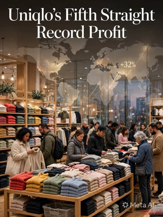 Tập đoàn sở hữu Uniqlo là Fast Retailing báo cáo lợi nhuận tăng 32%, vượt mọi dự báo của giới phân tích