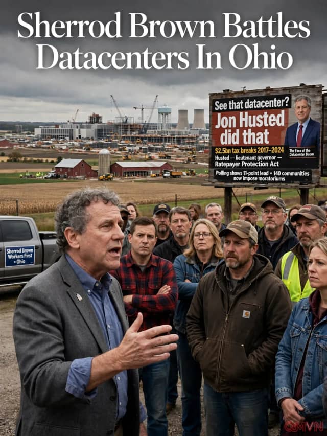 'Hệ thống đã bị thao túng': Cựu Thượng nghị sĩ Sherrod Brown đưa mối đe dọa từ trung tâm dữ liệu vào trọng tâm chiến dịch tranh cử dân túy tại Ohio