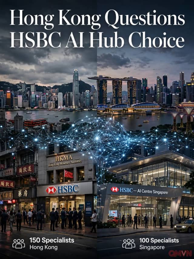 Cuộc đua AI giữa Hồng Kông và Singapore: Cơ quan Tiền tệ Hồng Kông chất vấn HSBC về quyết định đặt trung tâm AI tại Singapore